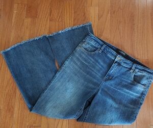 Liverpool Los Angeles jeans - Hannah Flare frayed Harpswell Sz 16 Women Sz 33